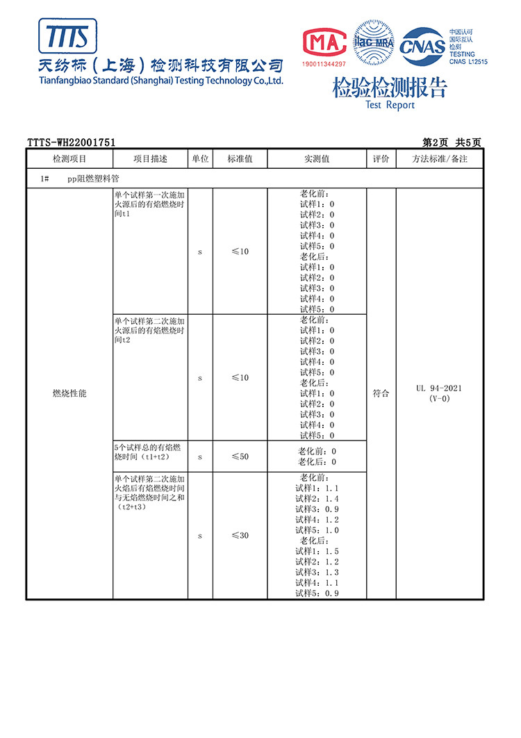 PP阻燃塑料管